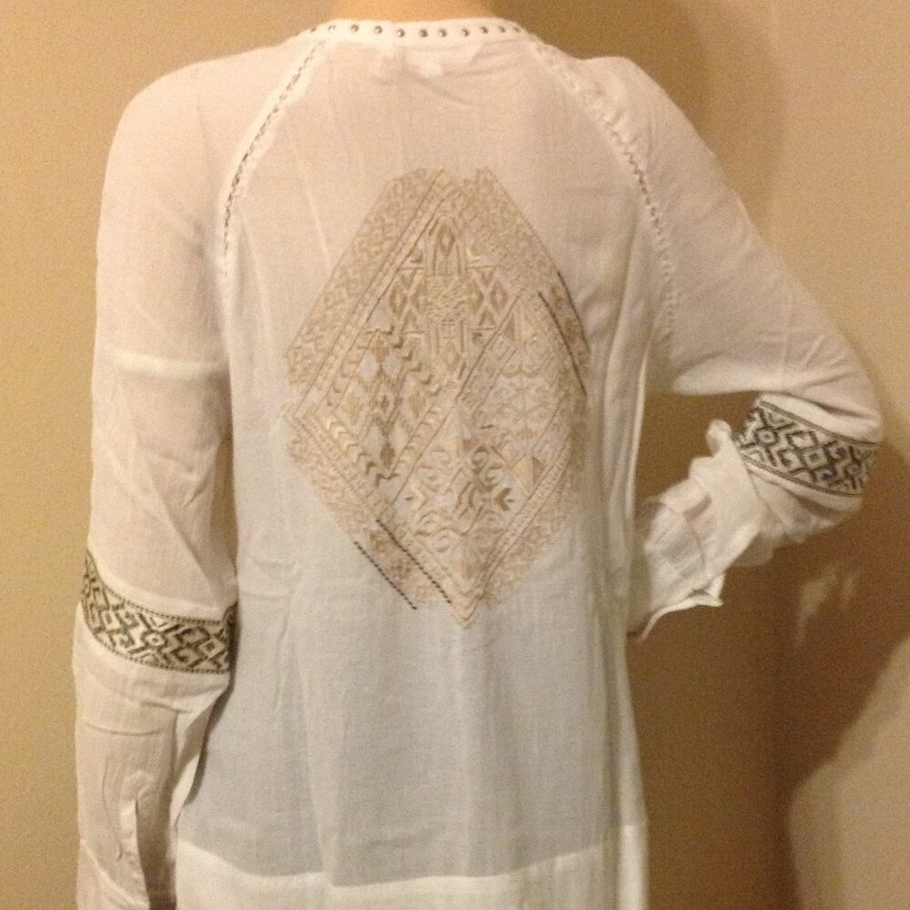 New Odd Molly White Chalk Blouse Top Sizes, 0, 3, and 4